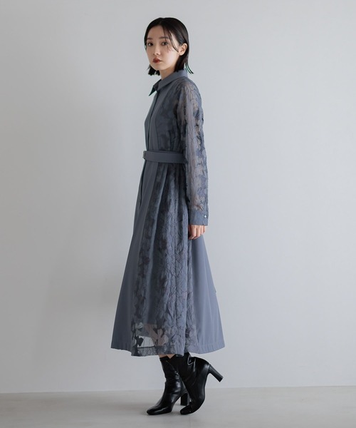 選べる3丈】サイドジャガードキリカエワンピース606739（ワンピース