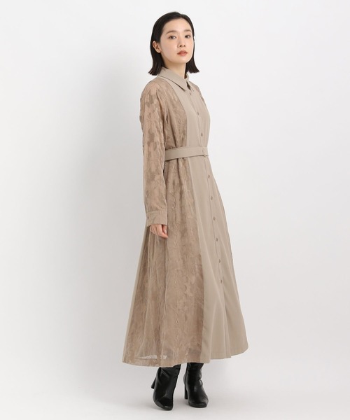 Andemiu（アンデミュウ）の「【選べる3丈】サイドジャガードキリカエワンピース606739（ワンピース・レディース・ネイビー/ベージュ/ブルー/アイボリー・フリー/ﾌﾘ-/FREE）」の19枚目の写真