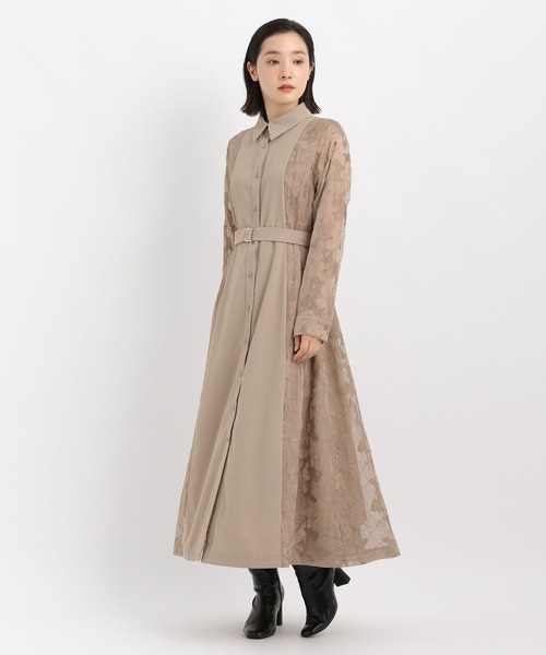 Andemiu（アンデミュウ）の「【選べる3丈】サイドジャガードキリカエワンピース606739（ワンピース・レディース・ネイビー/ベージュ/ブルー/アイボリー・フリー/ﾌﾘ-/FREE）」の20枚目の写真