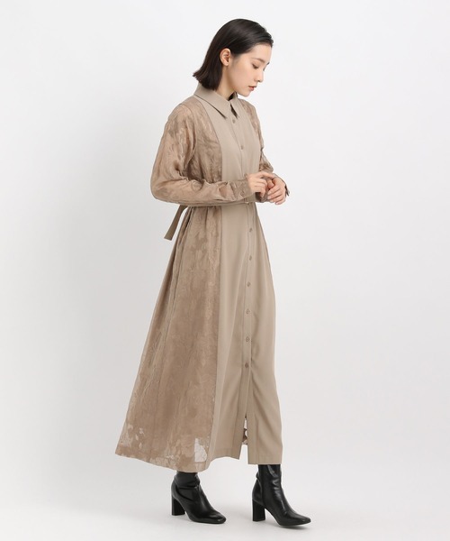 Andemiu（アンデミュウ）の「【選べる3丈】サイドジャガードキリカエワンピース606739（ワンピース・レディース・ネイビー/ベージュ/ブルー/アイボリー・フリー/ﾌﾘ-/FREE）」の21枚目の写真