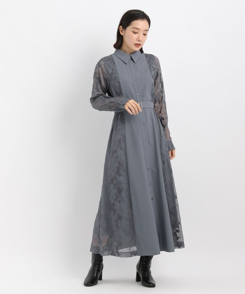 Andemiu（アンデミュウ）の「【選べる3丈】サイドジャガードキリカエワンピース606739（ワンピース・レディース・ネイビー/ベージュ/ブルー/アイボリー・フリー/ﾌﾘ-/FREE）」の22枚目の写真