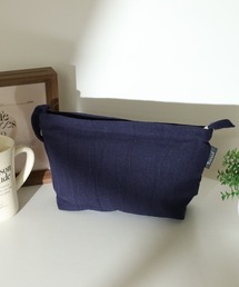 l'atelier Nuuit（アトリエヌイ）の「ウォッシュドコットン  ポーチ L（ポーチ）」