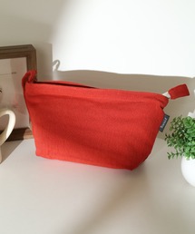 l'atelier Nuuit（アトリエヌイ）の「ウォッシュドコットン  ポーチ L（ポーチ）」