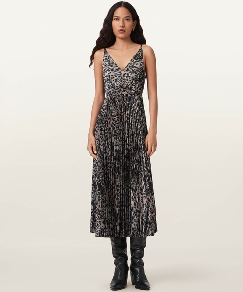ALLSAINTS(オールセインツ)の「ALLSAINTS EVIA DRESS(ワンピース・レディース・ブラウン系その他・X-SMALL/SMALL/MEDIUM)」の3枚目の写真