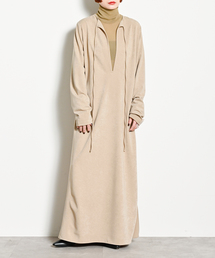 VELVET LEAN KAFTAN DRESS：ワンピース