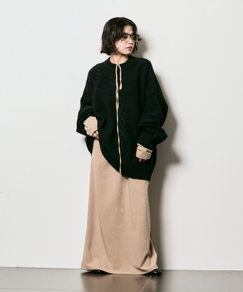 CITYSHOP（シティーショップ）の「VELVET LEAN KAFTAN DRESS：ワンピース（ワンピース・レディース・ブラック/ベージュ・36/38）」の21枚目の写真