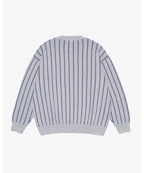 KEBOZ（ケボズ）の「EFG STRIPE COTTON KNIT CREWNECK（ニット/セーター・メンズ・グレー/ネイビー・XL/L/M）」の10枚目の写真
