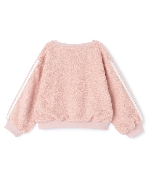 minimal（ミニマル）の「ボアプルオーバー（スウェット・キッズ・オフホワイト/パープル/チャコール/ピンク・130cm/140cm/120cm/100cm/110cm/90cm）」の5枚目の写真