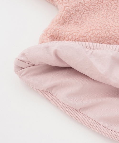 minimal（ミニマル）の「ボアプルオーバー（スウェット・キッズ・オフホワイト/パープル/チャコール/ピンク・130cm/140cm/120cm/100cm/110cm/90cm）」の9枚目の写真