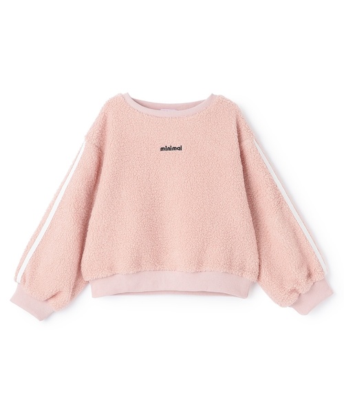 minimal（ミニマル）の「ボアプルオーバー（スウェット・キッズ・オフホワイト/パープル/チャコール/ピンク・130cm/140cm/120cm/100cm/110cm/90cm）」の12枚目の写真