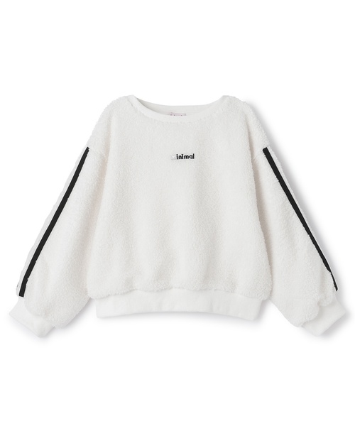 minimal（ミニマル）の「ボアプルオーバー（スウェット・キッズ・オフホワイト/パープル/チャコール/ピンク・130cm/140cm/120cm/100cm/110cm/90cm）」の13枚目の写真