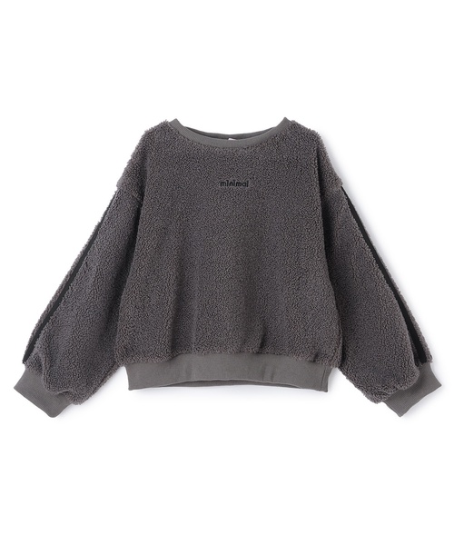 minimal（ミニマル）の「ボアプルオーバー（スウェット・キッズ・オフホワイト/パープル/チャコール/ピンク・130cm/140cm/120cm/100cm/110cm/90cm）」の15枚目の写真