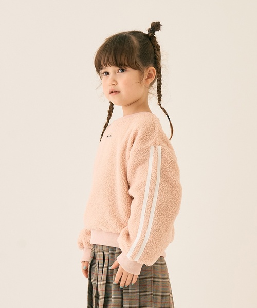 minimal（ミニマル）の「ボアプルオーバー（スウェット・キッズ・オフホワイト/パープル/チャコール/ピンク・130cm/140cm/120cm/100cm/110cm/90cm）」の16枚目の写真