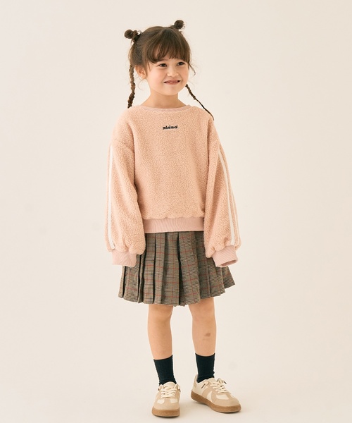 minimal（ミニマル）の「ボアプルオーバー（スウェット・キッズ・オフホワイト/パープル/チャコール/ピンク・130cm/140cm/120cm/100cm/110cm/90cm）」の18枚目の写真