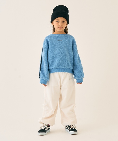 minimal（ミニマル）の「ボアプルオーバー（スウェット・キッズ・オフホワイト/パープル/チャコール/ピンク・130cm/140cm/120cm/100cm/110cm/90cm）」の21枚目の写真