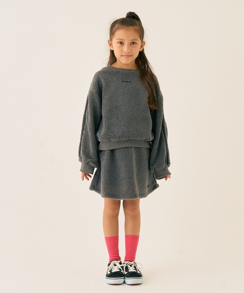 minimal（ミニマル）の「ボアプルオーバー（スウェット・キッズ・オフホワイト/パープル/チャコール/ピンク・130cm/140cm/120cm/100cm/110cm/90cm）」の22枚目の写真