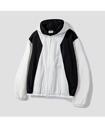 AGOD（エージーオーディー）の「サイド切り替えツートンウィンドブレーカー[ホワイト]（ナイロンジャケット）」