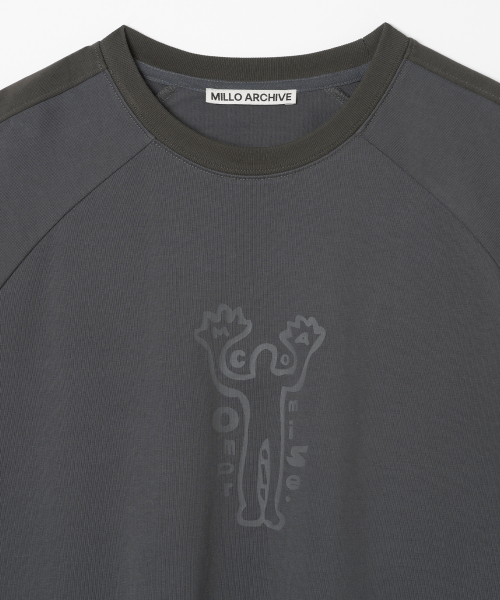 Millo Archive（ミロ アーカイブ）の「ツータイプクランピーロングスリーブ[チャコール]（Tシャツ/カットソー・メンズ・その他・MEDIUM/LARGE/X-LARGE）」の2枚目の写真