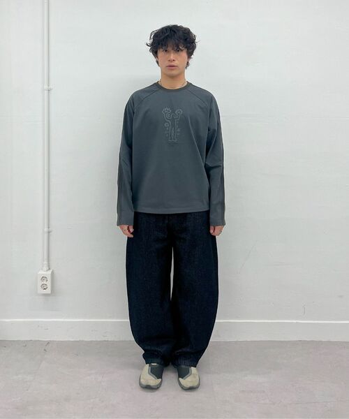Millo Archive（ミロ アーカイブ）の「ツータイプクランピーロングスリーブ[チャコール]（Tシャツ/カットソー・メンズ・その他・MEDIUM/LARGE/X-LARGE）」の8枚目の写真