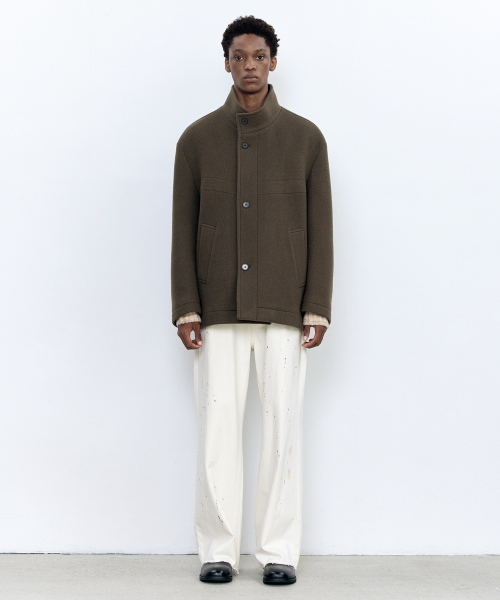 INSILENCE(インサイロンス)の「ジブリングウールハーフコート ブラウン(チェスターコート・レディース・その他・SMALL/MEDIUM/LARGE)」の2枚目の写真