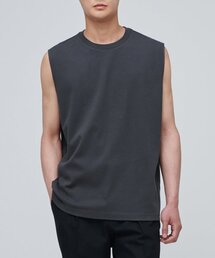 リラックスドスリーブレストップ [ダークグレー]