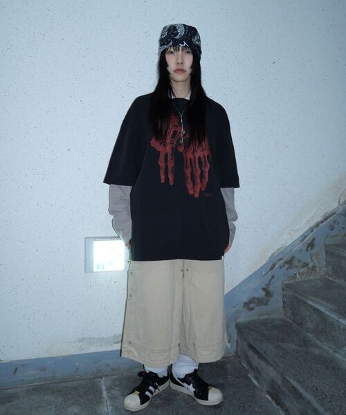 NOMANUAL（NOMANUAL）の「ROBOTIC HAND NM T-SHIRT - WASHED BLACK（Tシャツ/カットソー・レディース・その他・SMALL/MEDIUM/LARGE/X-LARGE）」の9枚目の写真