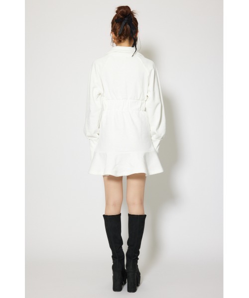 rienda（リエンダ）の「ティアードペプラムワンピース 秋服 冬服（ワンピース・レディース・ホワイト/ピンク/ブラック・FREE）」の11枚目の写真