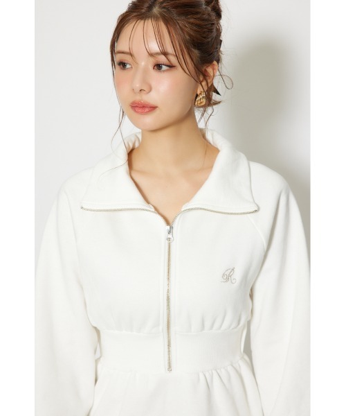 rienda（リエンダ）の「ティアードペプラムワンピース 秋服 冬服（ワンピース・レディース・ホワイト/ピンク/ブラック・FREE）」の12枚目の写真