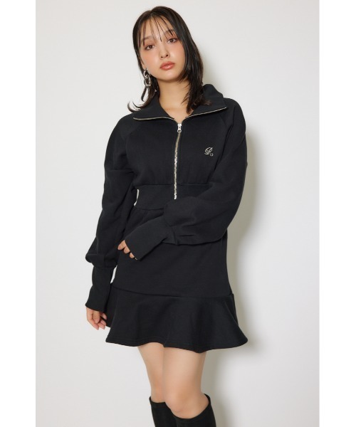 rienda（リエンダ）の「ティアードペプラムワンピース 秋服 冬服（ワンピース・レディース・ホワイト/ピンク/ブラック・FREE）」の16枚目の写真