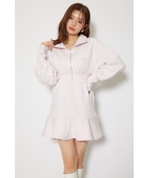 rienda（リエンダ）の「ティアードペプラムワンピース 秋服 冬服（ワンピース・レディース・ホワイト/ピンク/ブラック・FREE）」の22枚目の写真