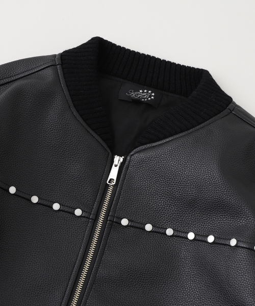ジャケット・アウター AFB STUDDED BOMBER JACKET STUDDED BOMBER JACKET – AFB