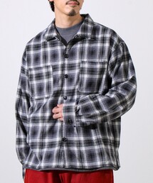 GLOSTER | 【主役の1枚】TRオンブレチェック ブランケットステッチシャツ(シャツ/ブラウス)