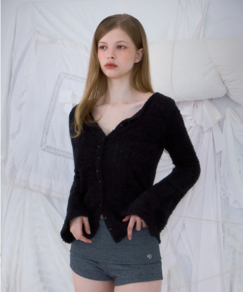 ROSEFRANTZ（ロゼフランツ）の「Hairy Slim Fur Cardigan [Black]（カーディガン/ボレロ・レディース・ブラック・OS）」の6枚目の写真