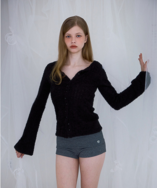 ROSEFRANTZ（ロゼフランツ）の「Hairy Slim Fur Cardigan [Black]（カーディガン/ボレロ・レディース・ブラック・OS）」の7枚目の写真