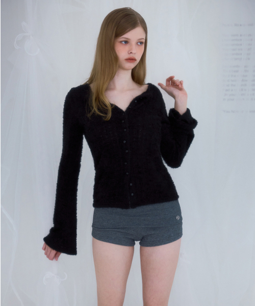 ROSEFRANTZ（ロゼフランツ）の「Hairy Slim Fur Cardigan [Black]（カーディガン/ボレロ・レディース・ブラック・OS）」の8枚目の写真