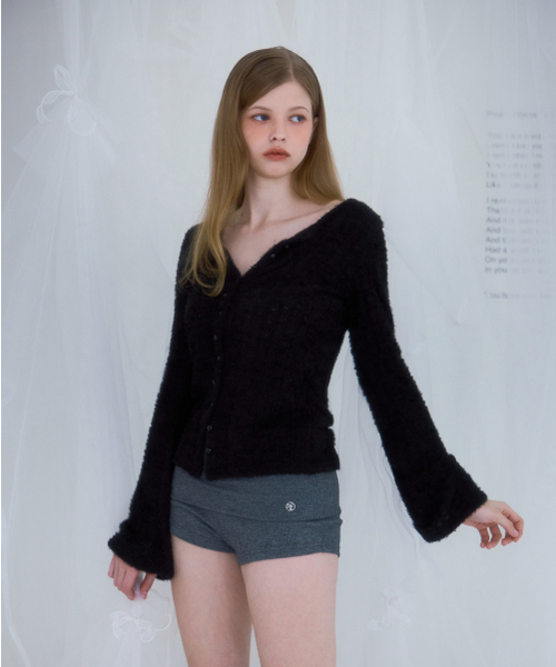 ROSEFRANTZ（ロゼフランツ）の「Hairy Slim Fur Cardigan [Black]（カーディガン/ボレロ・レディース・ブラック・OS）」の9枚目の写真