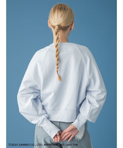 FURFUR（ファーファー）の「【WEB・一部店舗限定カラー】HELLO KITTYクリスタルスウェット（スウェット・レディース・ブラック/ライトピンク/サックスブルー/ホワイト・F）」の17枚目の写真