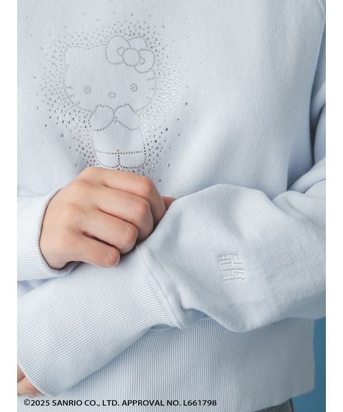 FURFUR（ファーファー）の「【WEB・一部店舗限定カラー】HELLO KITTYクリスタルスウェット（スウェット・レディース・ブラック/ライトピンク/サックスブルー/ホワイト・F）」の20枚目の写真