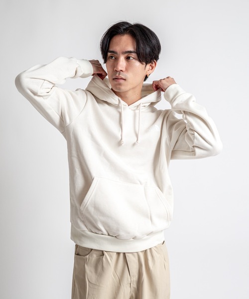 THE NORTH FACE(ザノースフェイス)の「【THE NORTH FACE/ザ・ノースフェイス】プルオーバー バックプリント パーカー 裏起毛(パーカー・メンズ・アイボリー/ホワイト・L/LL/M)」の8枚目の写真