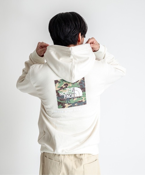 THE NORTH FACE(ザノースフェイス)の「【THE NORTH FACE/ザ・ノースフェイス】プルオーバー バックプリント パーカー 裏起毛(パーカー・メンズ・アイボリー/ホワイト・L/LL/M)」の4枚目の写真