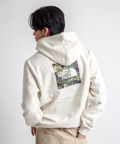 THE NORTH FACE(ザノースフェイス)の「【THE NORTH FACE/ザ・ノースフェイス】プルオーバー バックプリント パーカー 裏起毛(パーカー・メンズ・アイボリー/ホワイト・L/LL/M)」の5枚目の写真