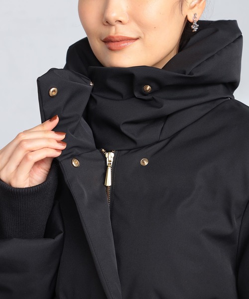 GALLORIA（ギャローリア）の「ボリューム衿リブ袖中綿ジャケット（その他アウター・レディース・ベージュ/ブラック・S/M/LL/L）」の3枚目の写真