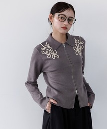 Dita Muaj. | 刺繍ジップニット(ニット/セーター)
