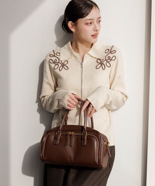 Dita Muaj.（ディータムアージュ）の「刺繍ジップニット（ニット/セーター・レディース・グレー/アイボリー・FREE）」の16枚目の写真