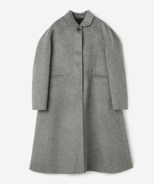 Bshop（ビショップ）の「eunoia | ラウンドカラー ロングコート WOMEN（その他アウター・レディース・グレー・ONE）」の6枚目の写真