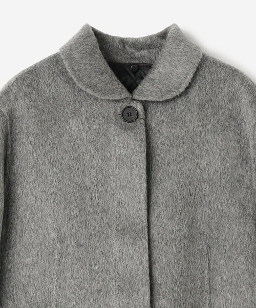 Bshop（ビショップ）の「eunoia | ラウンドカラー ロングコート WOMEN（その他アウター・レディース・グレー・ONE）」の8枚目の写真