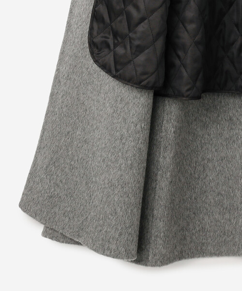 Bshop（ビショップ）の「eunoia | ラウンドカラー ロングコート WOMEN（その他アウター・レディース・グレー・ONE）」の2枚目の写真