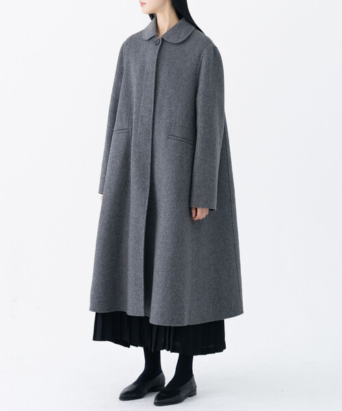 Bshop（ビショップ）の「eunoia | ラウンドカラー ロングコート WOMEN（その他アウター・レディース・グレー・ONE）」の12枚目の写真