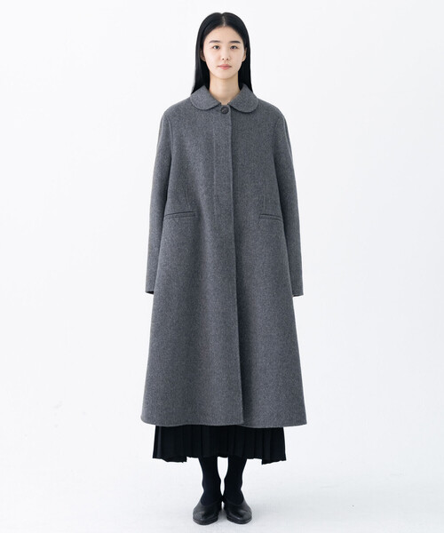 eunoia | ラウンドカラー ロングコート WOMEN（その他アウター