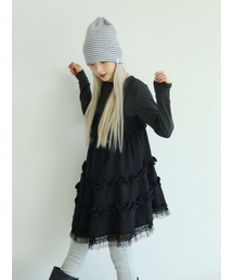 UGLY SHADOW | レースヨルドレス（ブラック）(ワンピース)